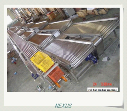 Roll bar grading machine