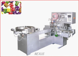 Cubic candy wrapping machine 1